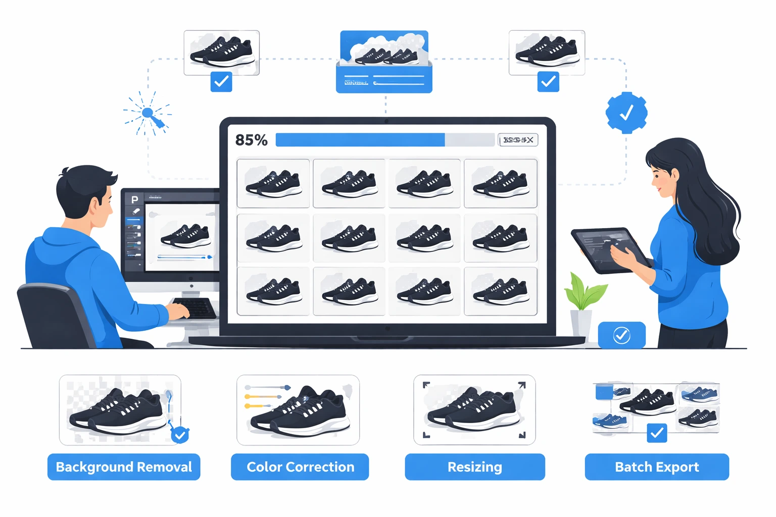 Quick and reliable image editing for urgent e-commerce needs.