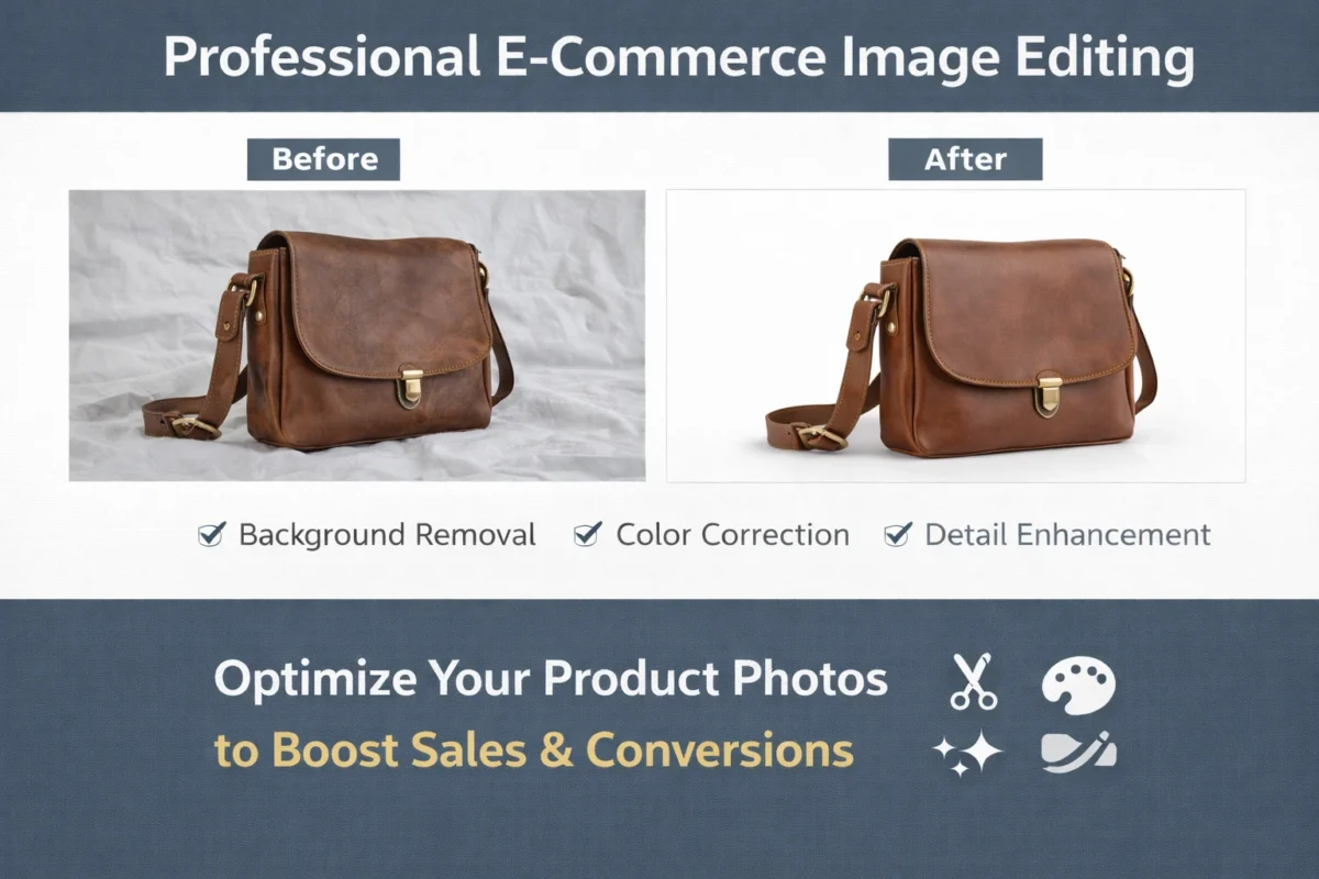 Professional e-commerce image editing service 
